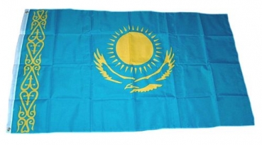 Flagge Fahne Kasachstan 90 x 150 cm