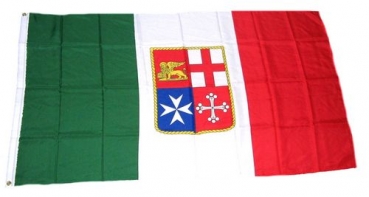 Flagge Fahne Italien Royal Wappen 90 x 150 cm