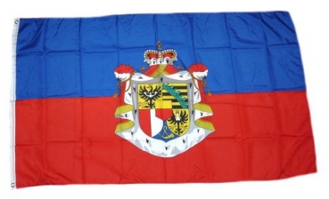 Flagge Fahne Liechtenstein großes Wappen 90 x 150 cm