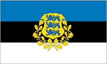 Flagge Fahne Estland Wappen 90 x 150 cm