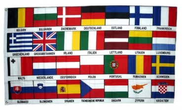 Flagge Fahne Europa 28 Länder 90 x 150 cm