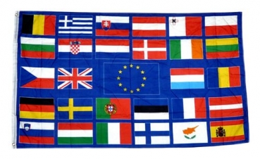 Flagge Fahne EU 28 Länder Europa 90 x 150 cm