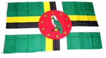 Flagge Fahne Dominica 90 x 150 cm