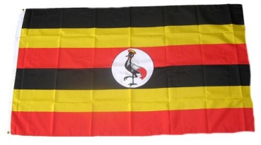 Flagge Fahne Uganda 90 x 150 cm