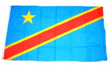 Flagge Fahne Kongo Kinshasa 90 x 150 cm
