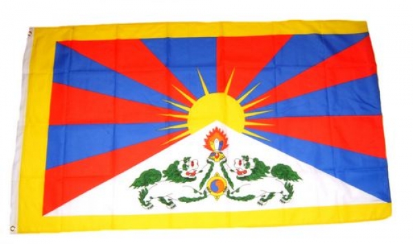 Flagge Fahne Tibet 90 x 150 cm